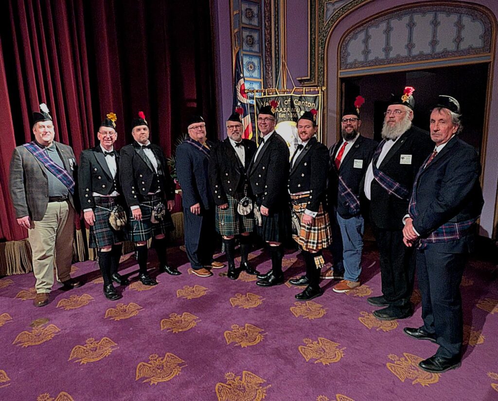 Knights of Saint Andrew (Youngstown) set to perform the 29th degree at the Valley of Canton 6-Valley Day, 2025.